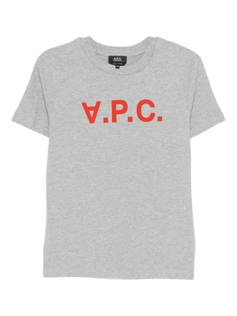 A.P.C. logo-print cotton T-shirt Grey COHBMM26384