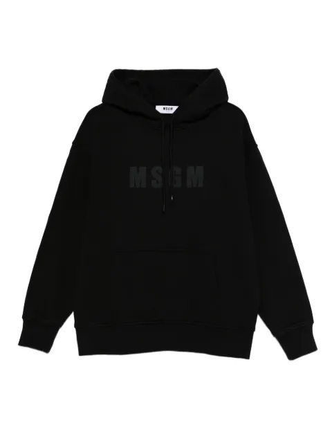 MSGM logo-print hoodie Black 3940MM97SE257586