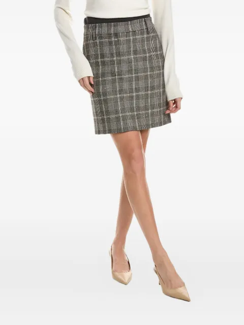 Brunello Cucinelli plaid mini skirt Grey MP540G3473C4420