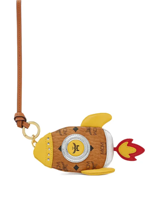 MCM rocket-pouch charm Brown MXZFATA07CO
