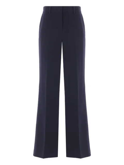 Alberto Biani central-crease flared trousers Blue CC843AC003081