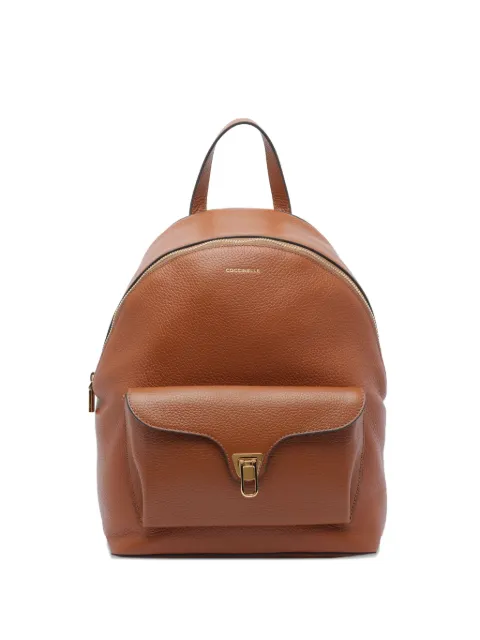 Coccinelle leather backpack Brown E1TFK140201W11