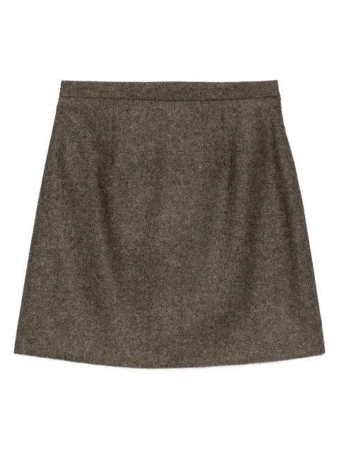 A.P.C. Adriana tweed mini skirt Brown WOASDF06432