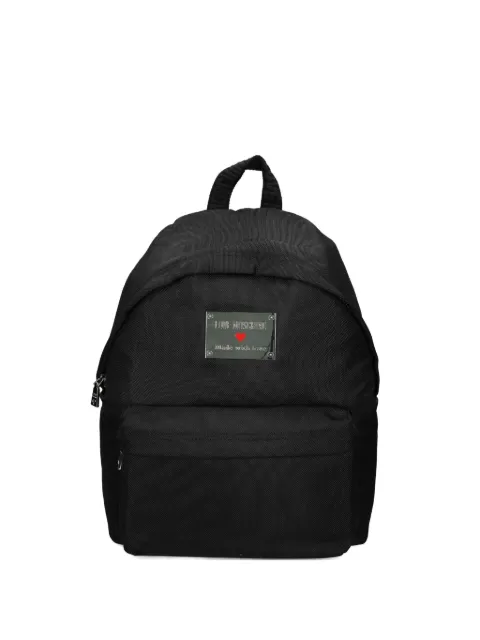 Love Moschino logo-plaque backpack Black JC4201PP1NLN1