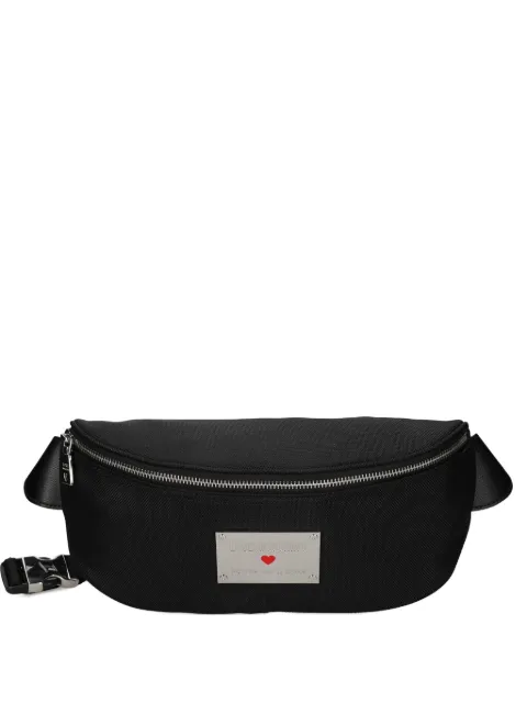 Love Moschino logo-plaque belt bag Black JC4203PP1NLN1