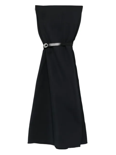 Coperni belted oval-buckle mini dress Black COPJ100F2043
