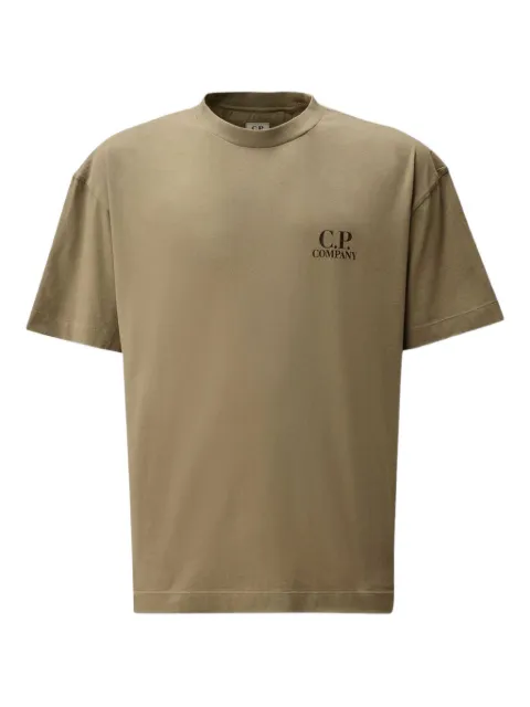 C.P. Company logo-detail T-shirt Neutrals 19CMTS103A005100W