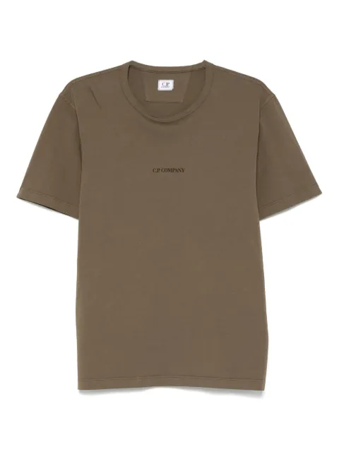 C.P. Company logo-detail cotton T-shirt Green RCCMTS727A005431G