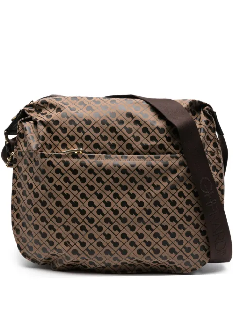 Gherardini monogram-print shoulder bag Brown GH0260TOFFEE