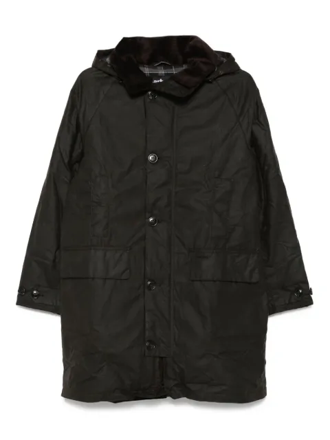Barbour corduroy-collar coat Brown MWX2488BR91