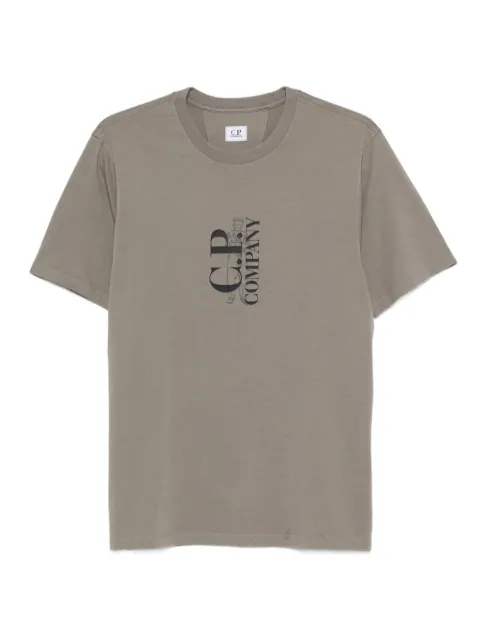 C.P. Company logo-print T-shirt Neutrals 19CMTS091A005100W