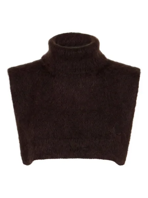 Moncler turtleneck cropped top Brown 933G00010M1133