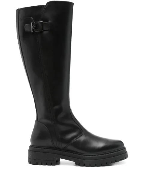 NERO GIARDINI 40mm buckle-detail leather boots Black I514836D100