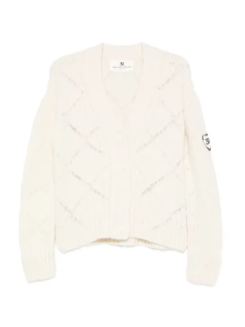 Ermanno Scervino button-front cable-knit cardigan Neutrals D475N313EJD