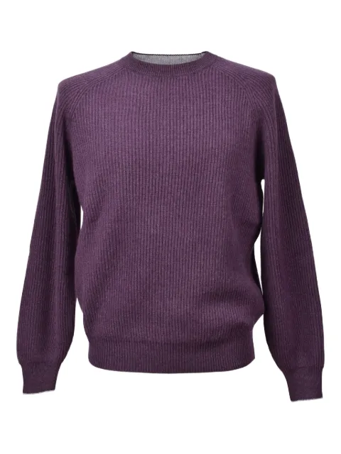 Brunello Cucinelli ribbed cashmere sweater Purple M2274100