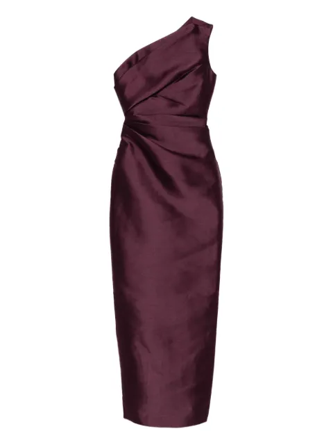 Solace London Kira one-shoulder maxi dress Purple OS37025RAISIN