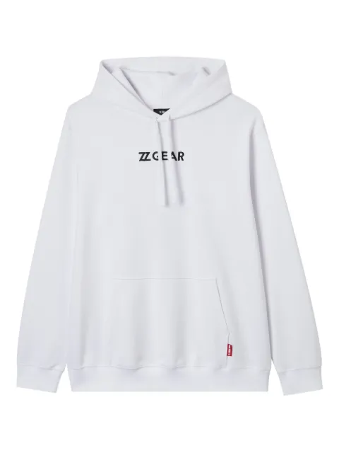 izzue mountain-print hoodie White IZXSWM00350X