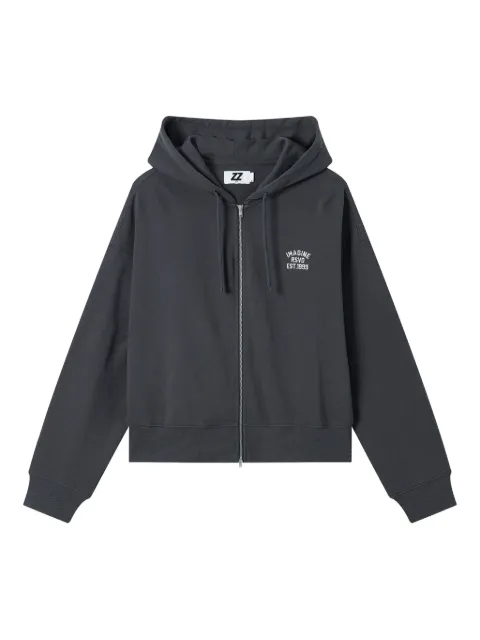 izzue embroidered zip-up jacket Grey IZXSWW00460X