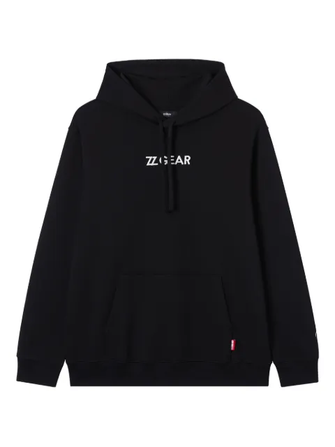 izzue embroidered-logo hoodie Black IZXSWM00350X