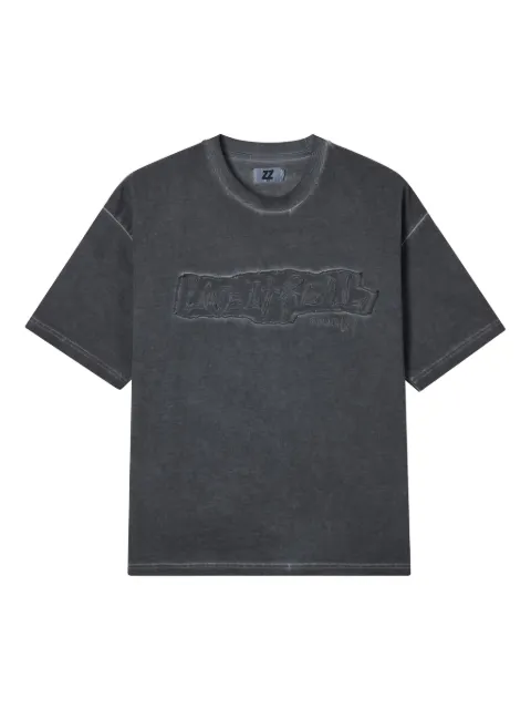 izzue Embroidered-detail T-shirt Grey IZXTEM00194X