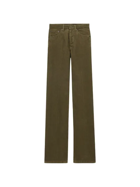 Saint Laurent Clyde five-pocket cotton trousers Green 705103Y29IA3564