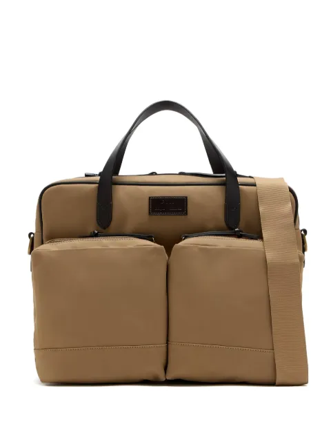 Polo Ralph Lauren leather-trimmed laptop bag Brown 405945891004