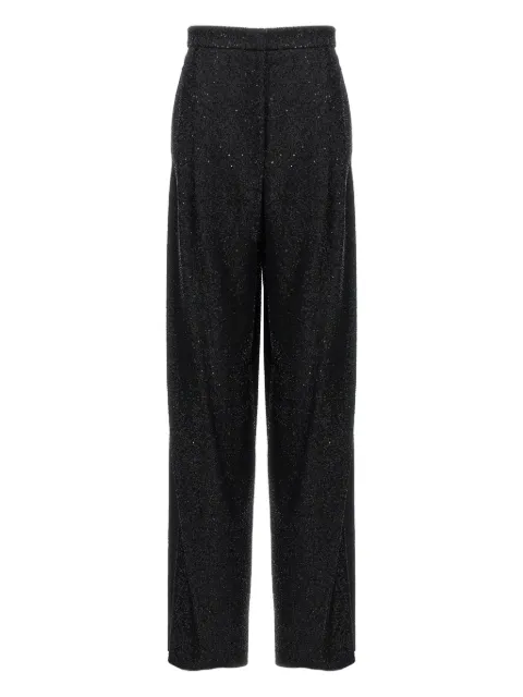 Max Mara sequin-appliqué trousers Black NAVIGLI001