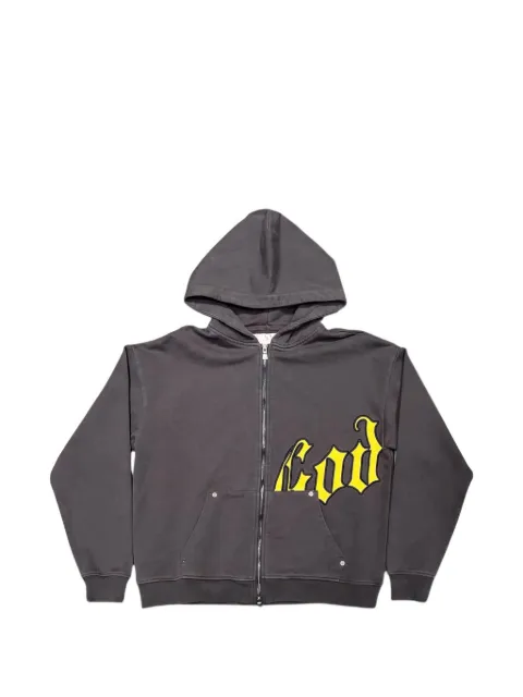 GODSPEED OG Logo V2 zip-up hoodie Grey ZMCS65KP