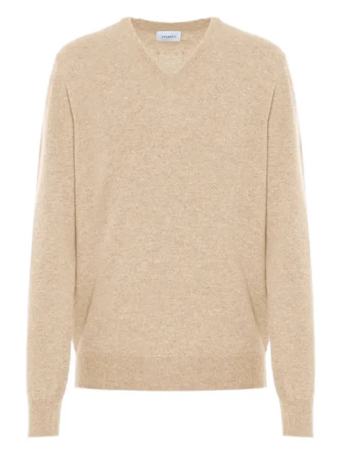 Malo V-neck cashmere sweater Neutrals UXB111F1K02E3294