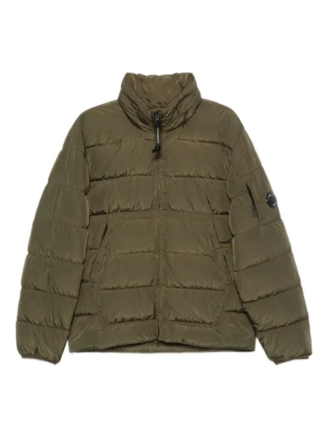C.P. Company quilted Lens-detail coat Green 19CMOW012A005904G