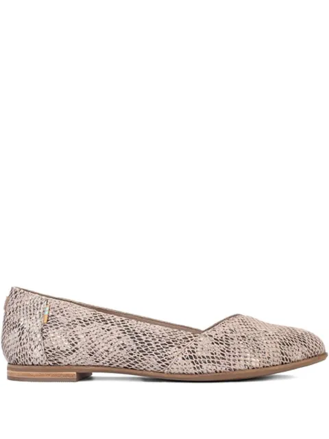 Toms Julie "Snake Print Pink" ballet flats Brown 10015812