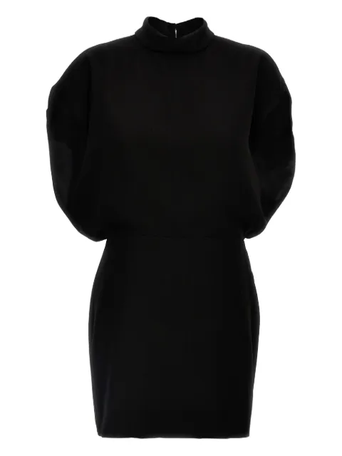 Max Mara mock-neck mini dress Black QUERCE004