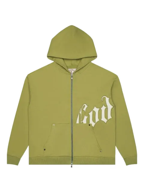 GODSPEED logo zip hoodie Green MZB5CHGX