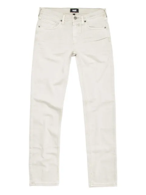 PAIGE back-patch straight-leg jeans White M655799D501