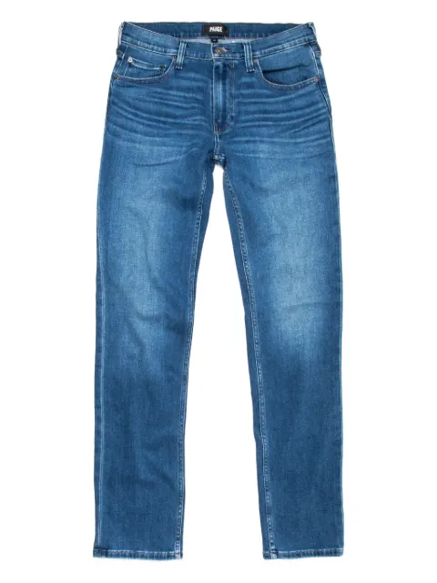 PAIGE back-patch straight-leg jeans Blue M655F72C751