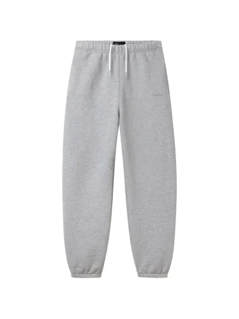 Purple Brand logo-embroidered drawstring track pants Grey P440BSHG725
