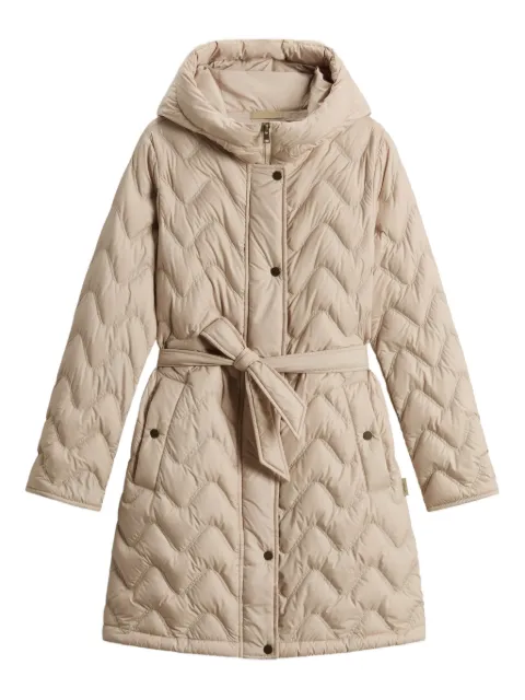 Woolrich quilted hooded parka Neutrals CFWWOU2039FRUT2635