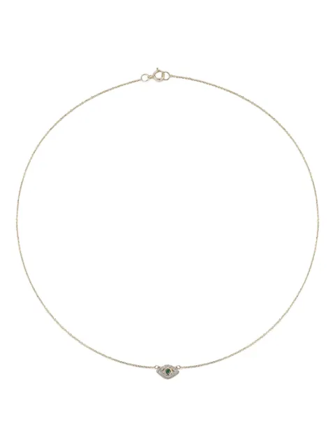 Mateo 14kt gold Evil Eye emerald necklace Gold 14KTEMERALDEVILEYENECKLACE