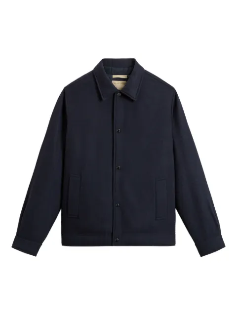Woolrich wool buttoned shirt jacket Blue CFWOOS2019MRUT3190