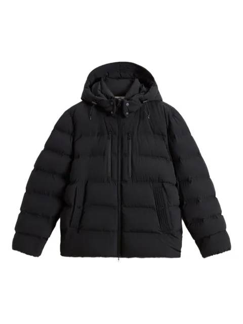 Woolrich stretch hooded puffer jacket Black CFWOOU2088MRUT3107
