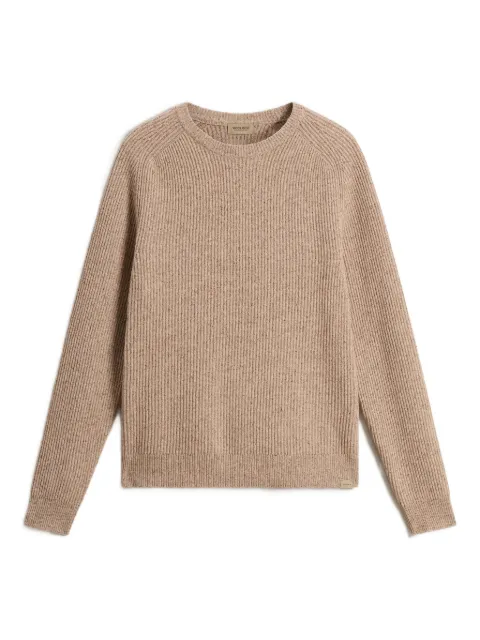 Woolrich rib-knit crew neck sweater Neutrals CFWOKN2010MRUF5013