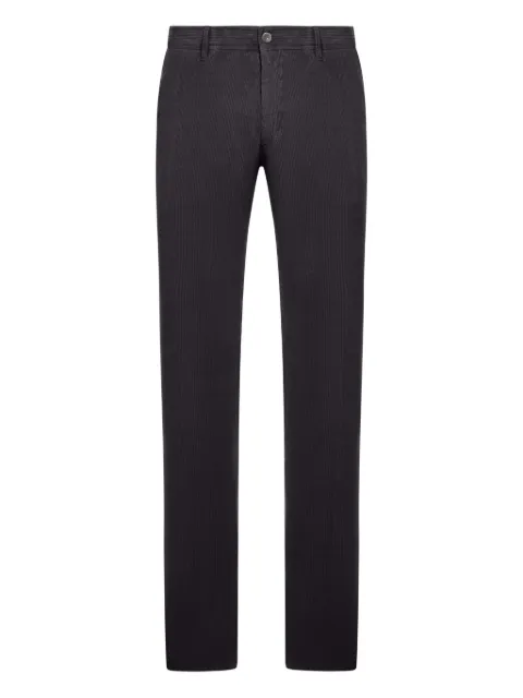 Incotex pinstripe cotton regular jeans Grey 1SA1004687B