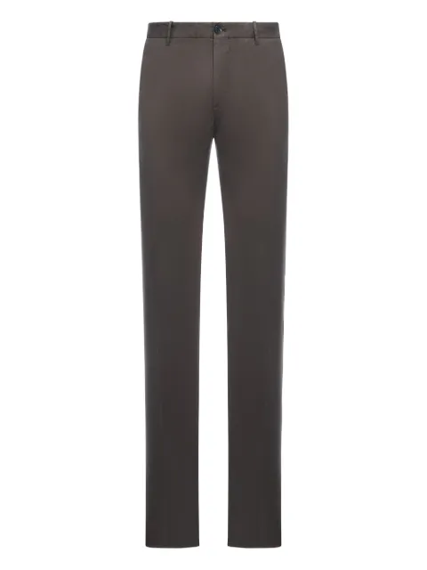 Incotex cotton straight-leg trousers Brown 1W00844055D