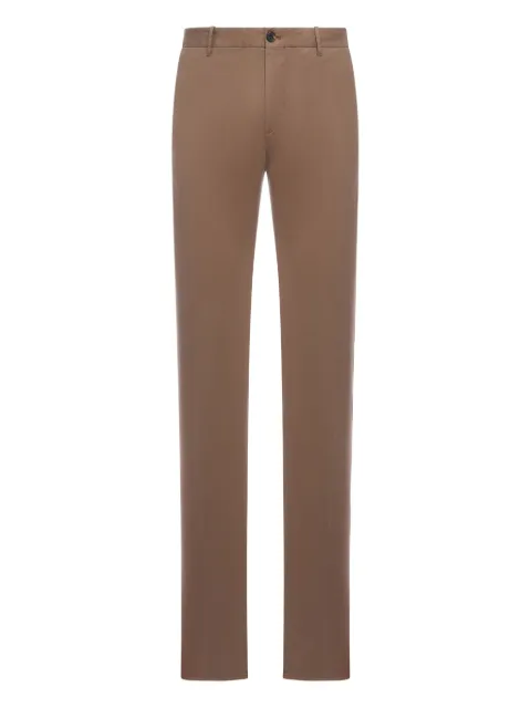 Incotex cotton straight-leg trousers Brown 1W00844055D