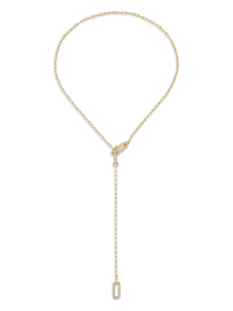 SHAY 18CT yellow gold diamond lariat necklace Gold 107613SN566