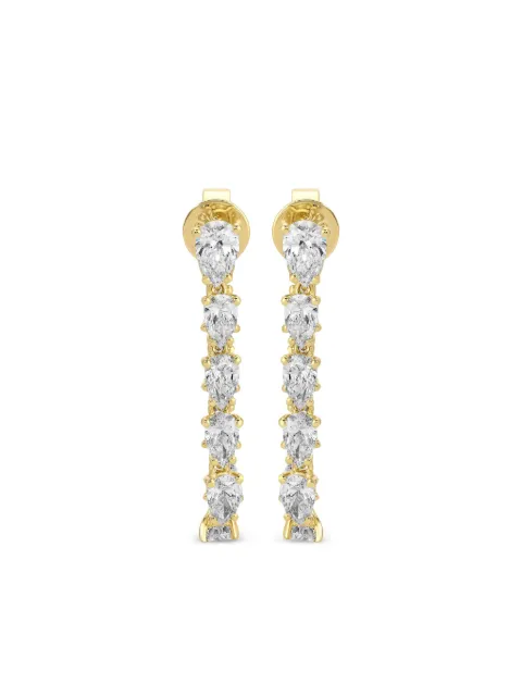 Anita Ko 18CT yellow gold Caro diamond drop earrings Gold AKECAROLPYG