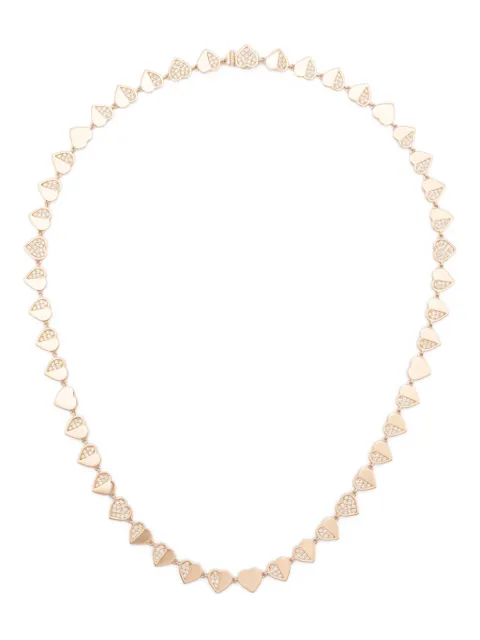 Sydney Evan 14CT yellow gold Heart Eternity necklace Yellow NJP3421Y16