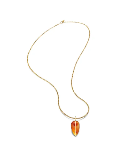 By Pariah large carnelian belcher chain necklace Gold BPPS24PE03LRBCBPPF