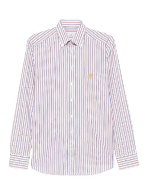 ETRO striped long-sleeved shirt White MRIB000499TR578