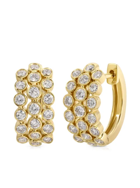 Anita Ko 18CT yellow gold diamond huggie earrings Gold AKE3BZDHYG